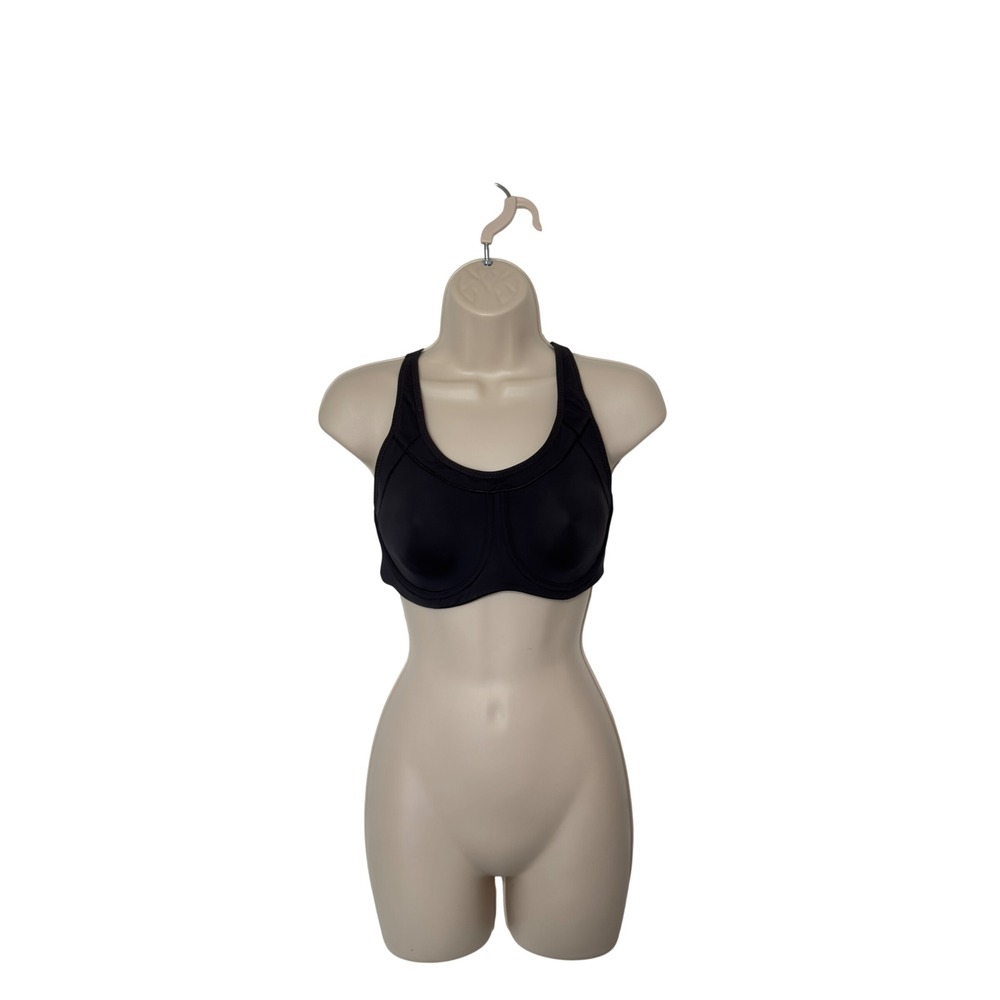 Athleta Black Size 32D Perfect Form Sports Bra Workouts Yoga Lightweight